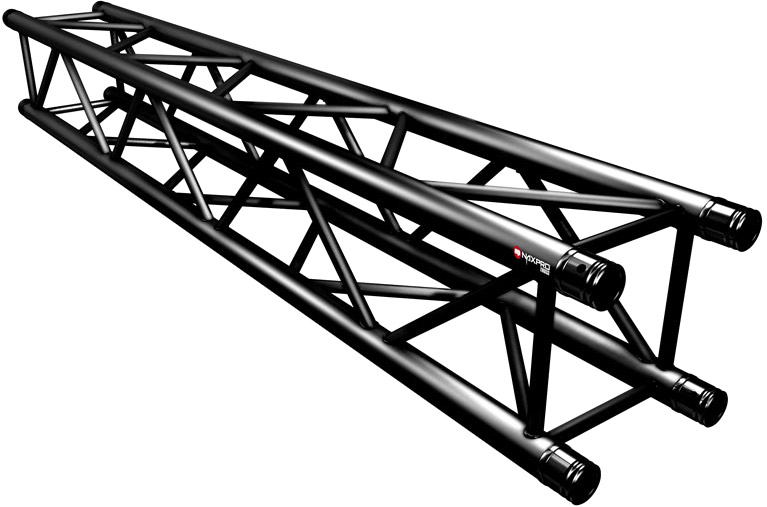 Naxpro-Truss FD 34 Strecke 175 cm RAL9005 - Schwarz - Seidenmatt