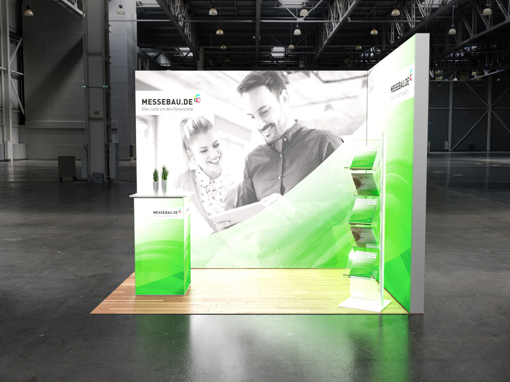 Octalumina LED Messestand 2x3m Eckstand