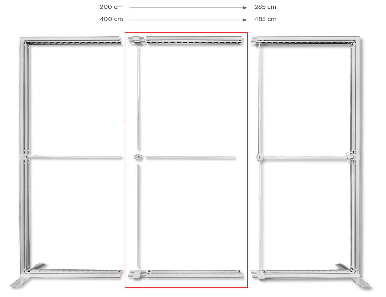 Erweiterungsmodul 85 cm für PMP Lightboxen und Messestände 