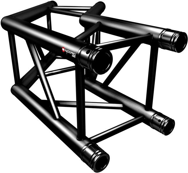 Naxpro-Truss FD 34 C23 135° 2 Weg Winkel RAL9005 - Schwarz - Seidenmatt