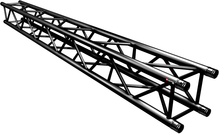 Naxpro-Truss FD 34 Strecke 300 cm RAL9005 - Schwarz - Seidenmatt