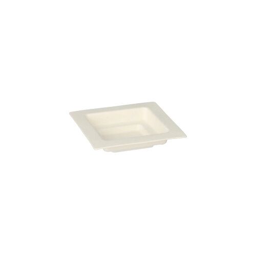 Fingerfood - Teller aus Zuckerrohr "pure", eckig 7 x 7 cm weiß, VPE= 180 Stück (15x 12)