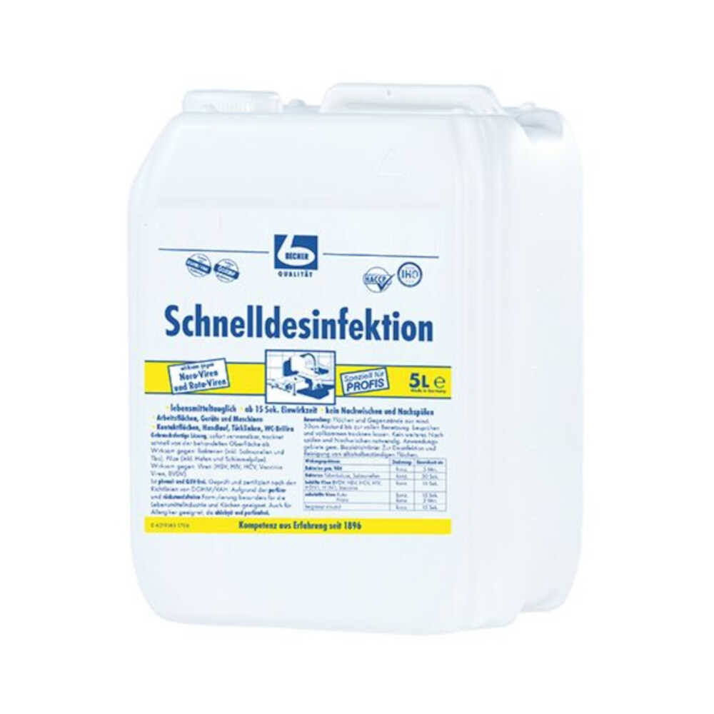 "Dr. Becher" Schnelldesinfektion 5 l, 1 VPE = 1 Stück (1x 1)
