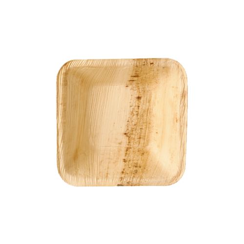 Palmblatt Schalen eckig "pure" 100 ml, 10 x 10 cm, VPE= 250 Stück (10 x 25)