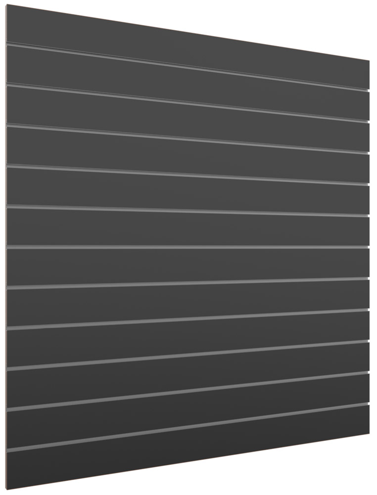 SPACEWALL® light Lamellenwand Acryl Schwarz inkl. Alu-Schienen