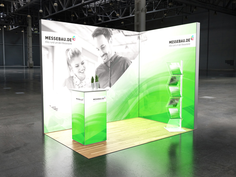 Octalumina LED Messestand 2x3m Eckstand