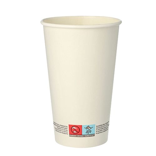 Pappbecher "pure" 0,4 l weiß, VPE= 1000 Stück (20x 50)