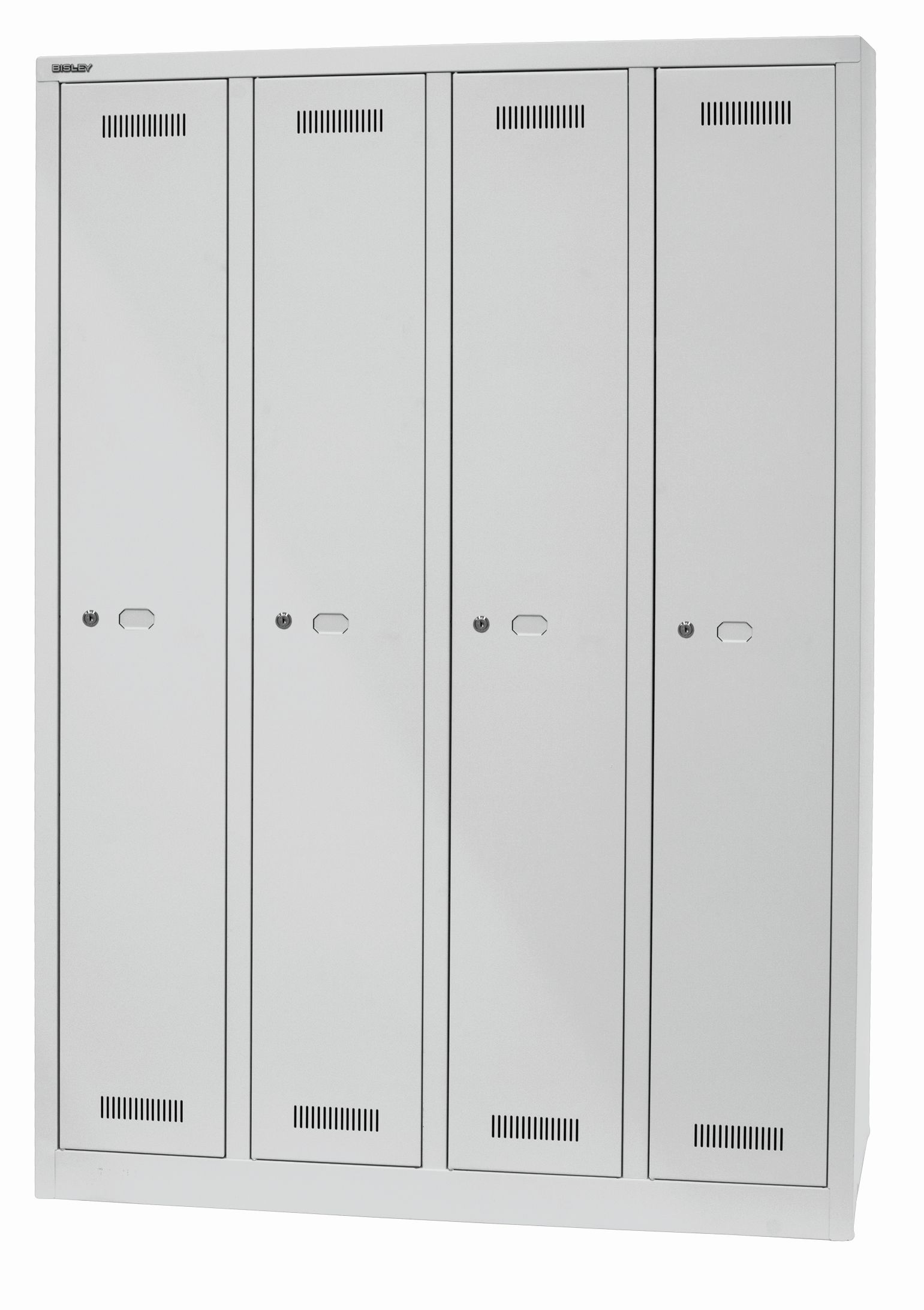 Bisley MonoBloc™ Garderobenschrank - 4 Abteile je 1 Fach