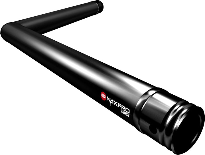 Naxpro-Truss FD 31 C22 120° 2 Weg Winkel RAL9005 - Schwarz - Seidenmatt