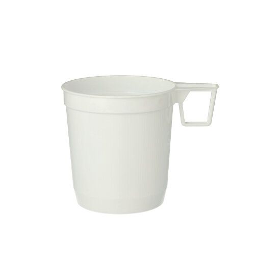 Einweg-Kaffeetassen, PS 0,25 l Ø 8 cm x 8,5 cm weiß, VPE= 1000 Stück (25x 40)
