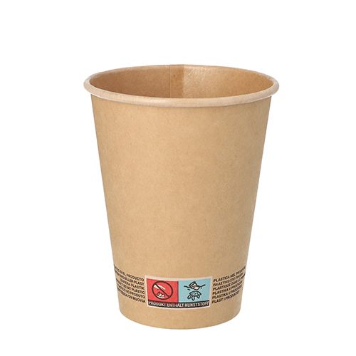 Pappbecher 0,3 l Ø 9 cm x 11 cm braun, VPE= 1000 Stück (20x 50)