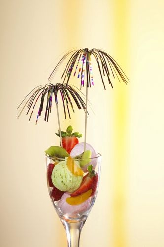 Sahne, Nachtisch, Essen, Eiscreme, Präsentation des Essens