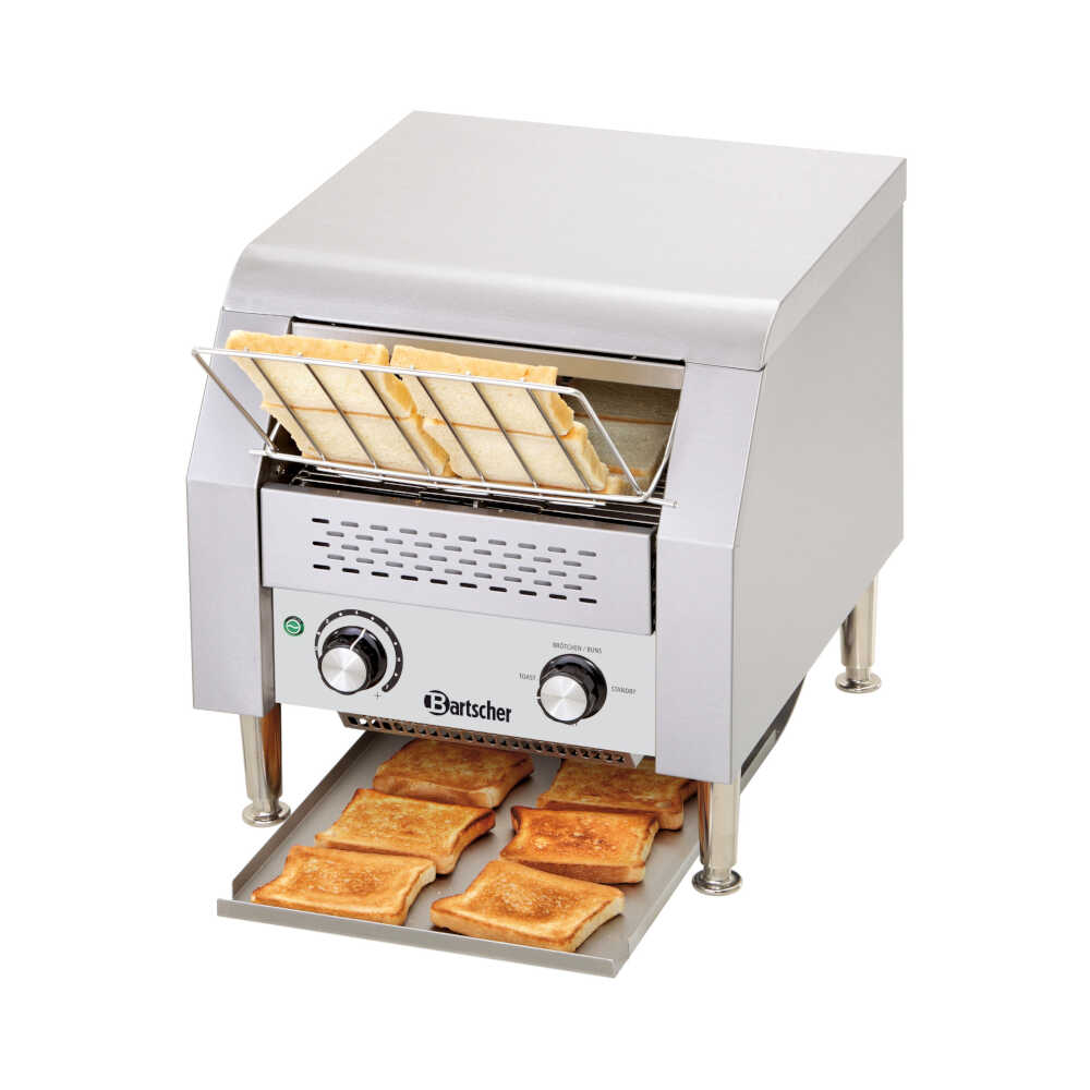 Bartscher Durchlauftoaster DLT150-1, bis 150 Toastscheiben/Std., 2240 Watt, 230V