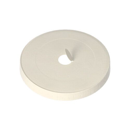 Deckel für Trinkbecher mit Loch für Trinkhalm, Pappe rund Ø 9 cm weiß, VPE= 500 Stück (10x 50)