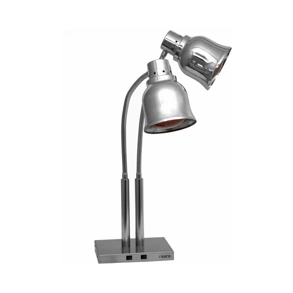 Saro Doppel-Warmhaltelampe PLC 500, Ø 175mm, Standlampe, 2x 250W / 230V