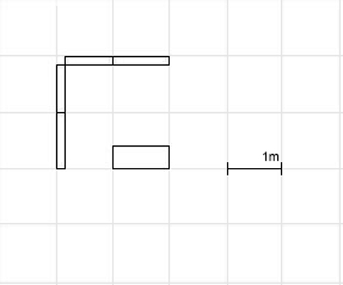 PIXLIP GO Eck Messestand 2x2m - inkl. LED Counter S White