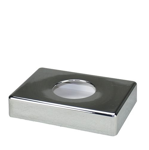 Hygienebeutelspender aus Polystyrol, chrom, 13,8 x 9,7 cm, VPE= 24 Stück (24x 1)