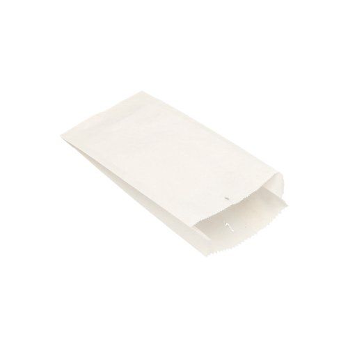 Papierfaltenbeutel, Cellulose, gefädelt 21 x 10 x 5 cm weiß Füllinhalt 0,5 kg, VPE= 1000 Stück (1x 1000)