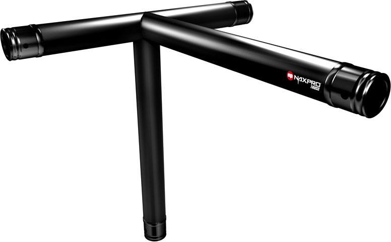 Naxpro-Truss FD 31 C40 90° 4 Weg Winkel RAL9005 - Schwarz - Seidenmatt