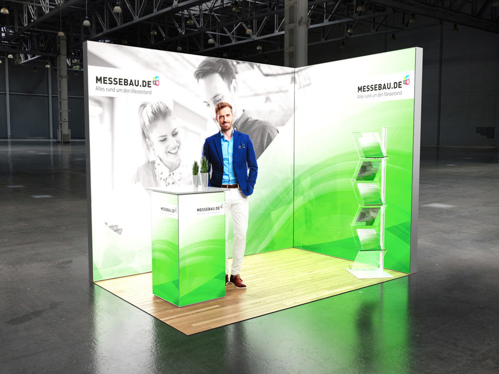 Octalumina LED Messestand 2x3m Eckstand