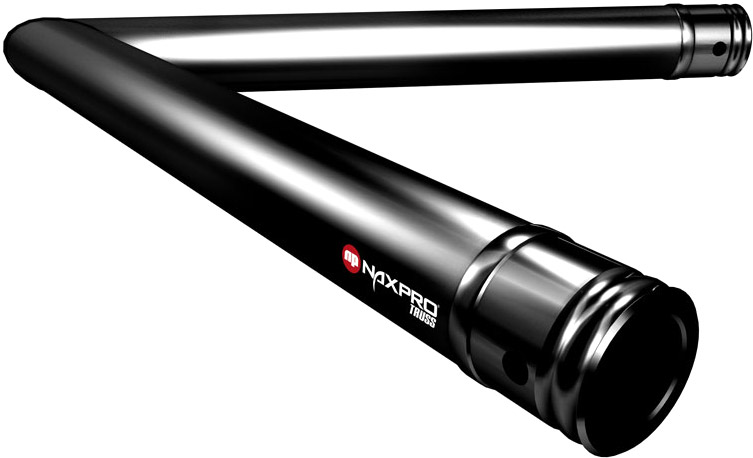 Naxpro-Truss FD 31 C20 60° 2 Weg Winkel RAL9005 - Schwarz - Seidenmatt