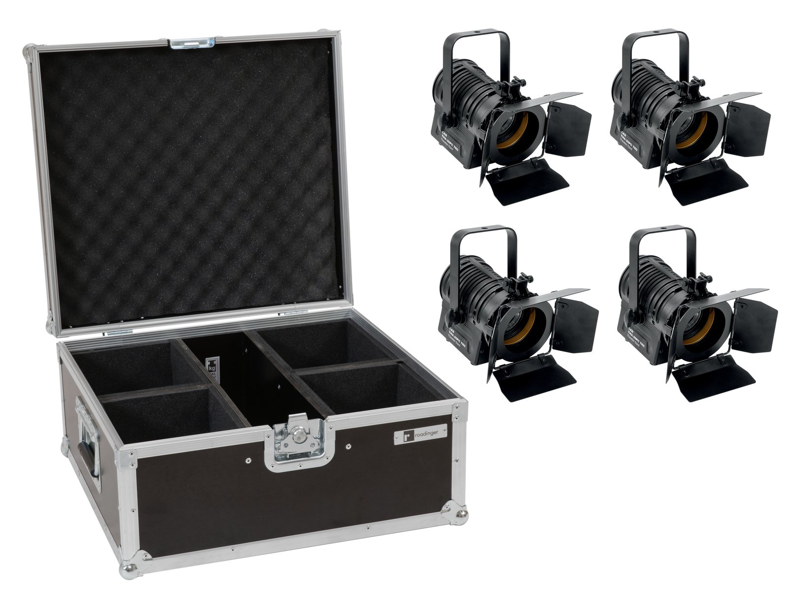 EUROLITE Set 4x LED THA-20PC TRC Theater-Spot + Case