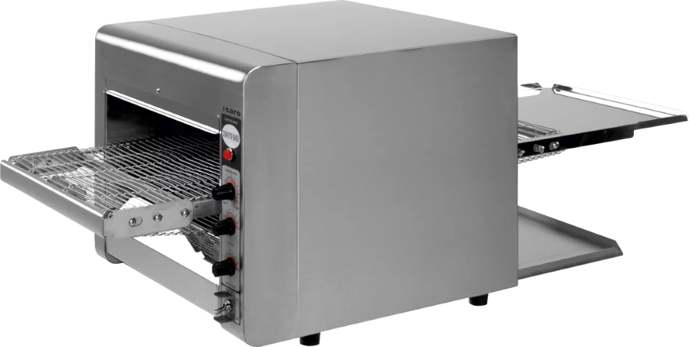 Saro Durchlaufofen GERRIT für Pizzen & Toasts, bis +260°C, 3,6KW / 230V, 470 x 1050 x 400mm