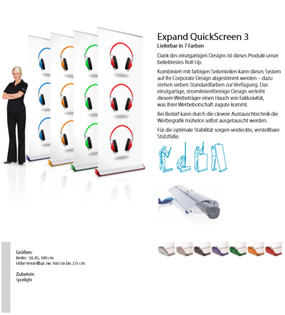 Expand QuickScreen 3 Premium Roll-Up 