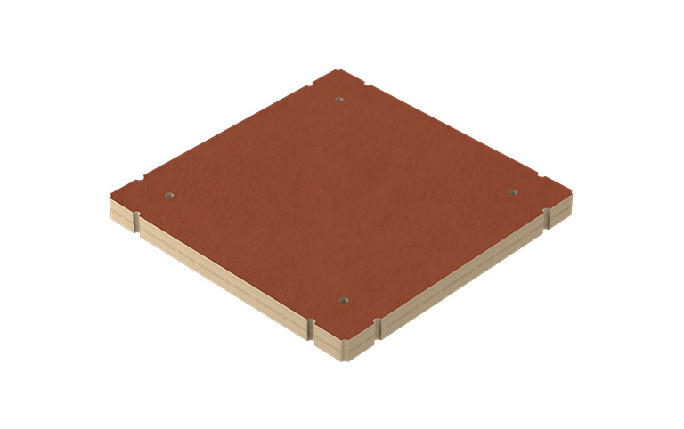 OctaClassic Floor Sandwichplatte 498x498mm, schwer entflammbar