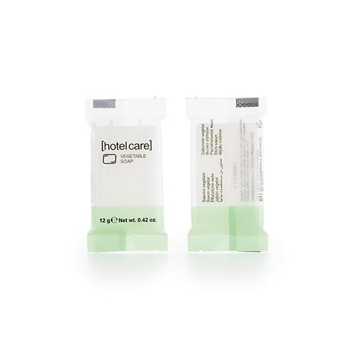 Rechteckige Seife "Hotel Care" 8 mm x 52 mm x 33 mm weiß im Flow Pack, VPE= 600 Stück (4x 150)
