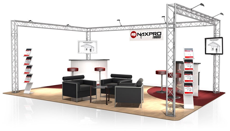 Naxpro-Truss Messestand Traverse FD 23 - 6 x 4 m