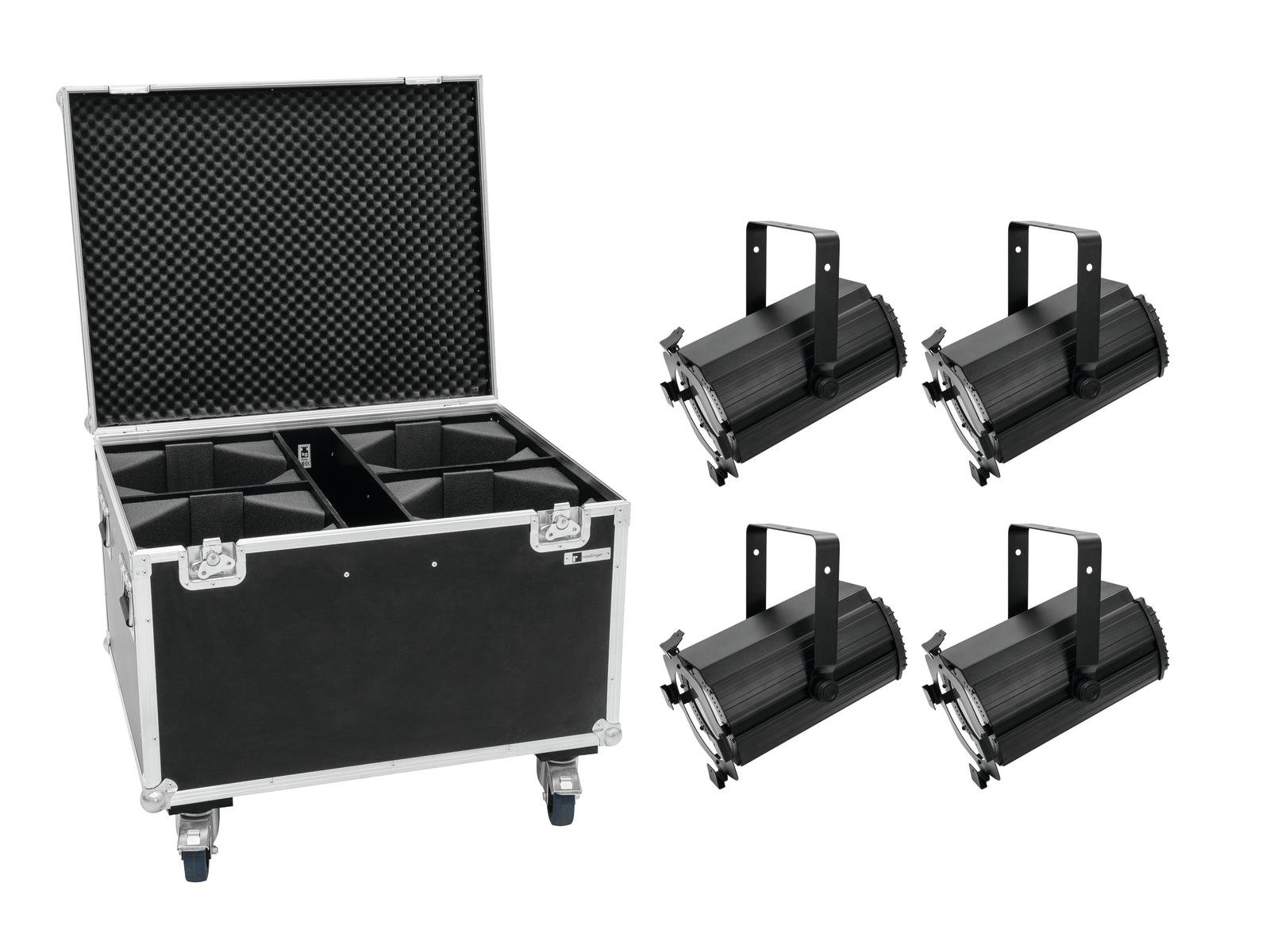 EUROLITE Set 4x LED THA-120PC Theater-Spot + Case