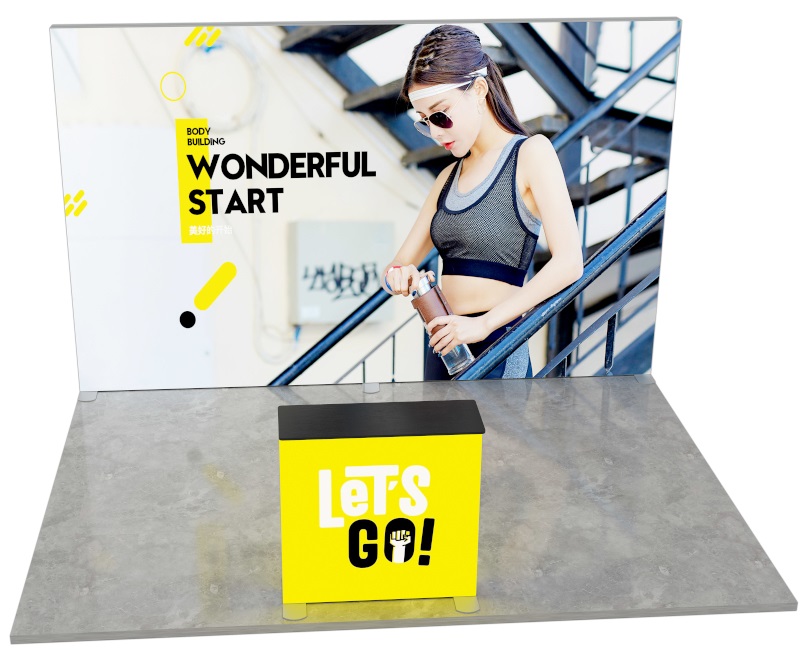 PMP Kopfstand 4 x 3 m mit LED-Counter und Rolltaschen