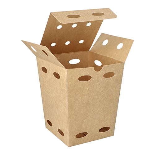 Pommes-Frites-Boxen, Pappe "NOTPLA" 15 x 10,5 x 10,5 cm, VPE= 200 Stück (2x 100)