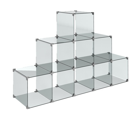 Steckvitrine Pyramide