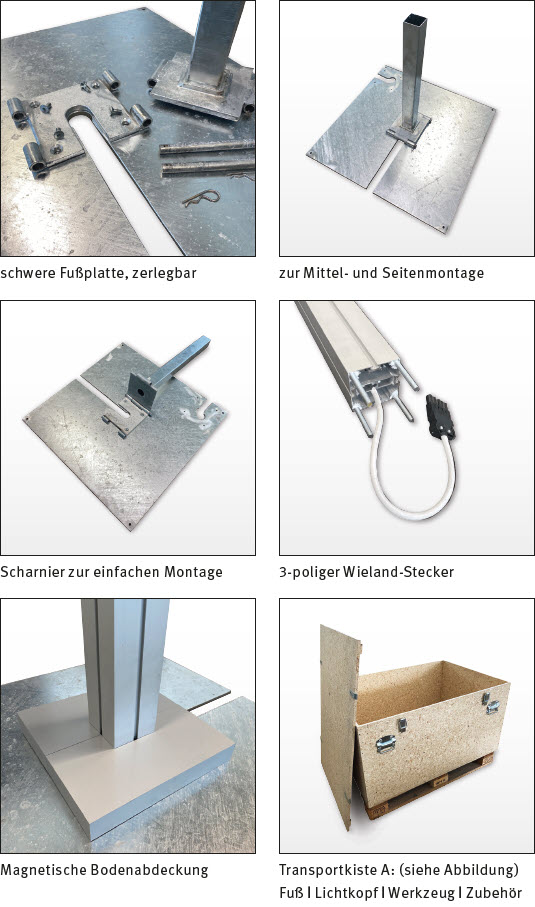 LED Lichtmast freistehend - 600 Watt