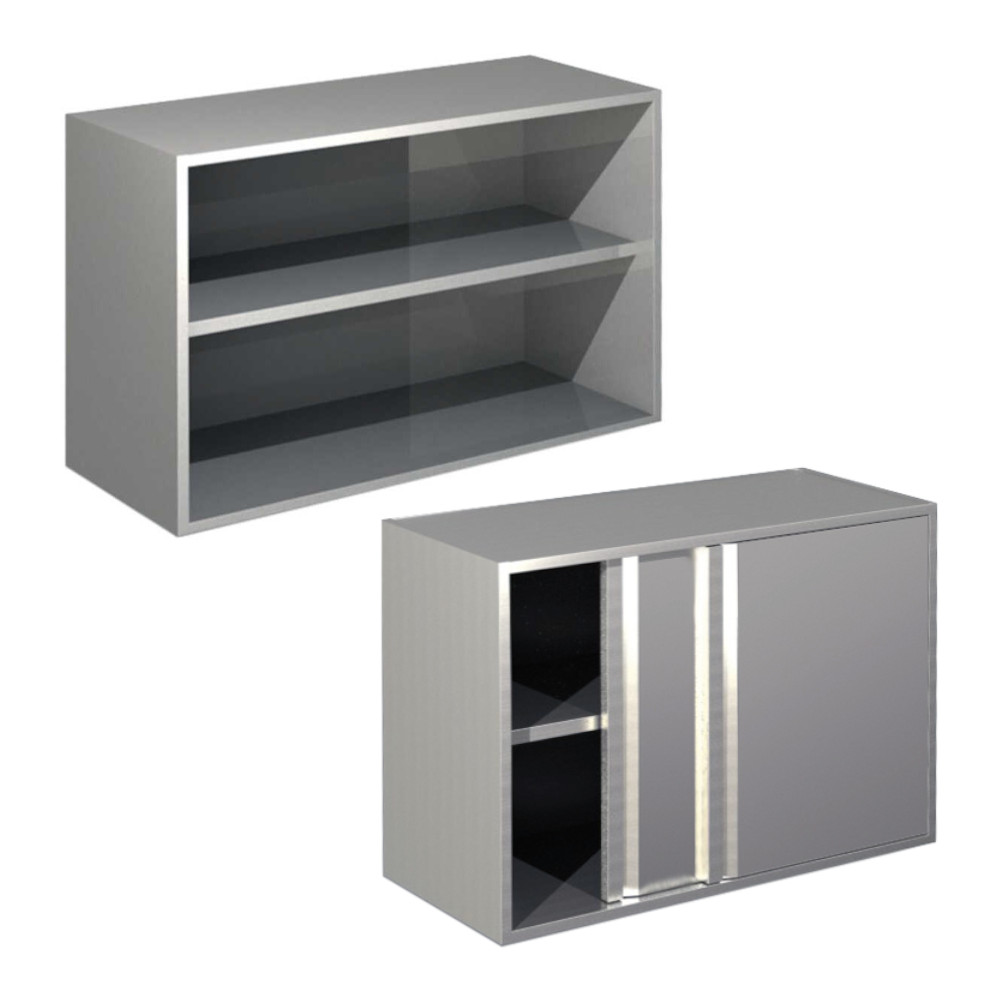 KBS Edelstahl Wandhängeschrank Pro, 650mm Höhe