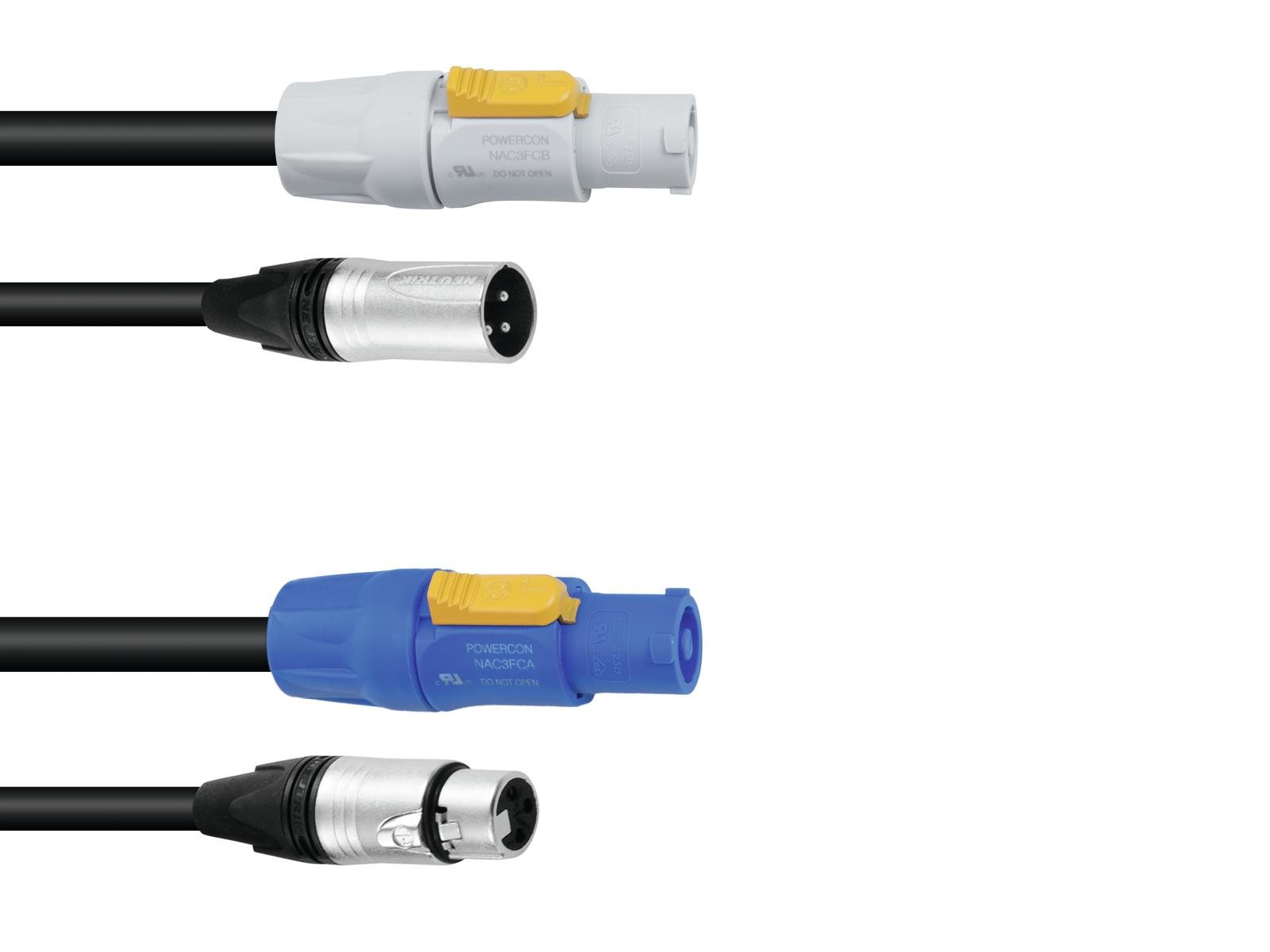 PSSO Kombikabel DMX PowerCon/XLR 1,5m