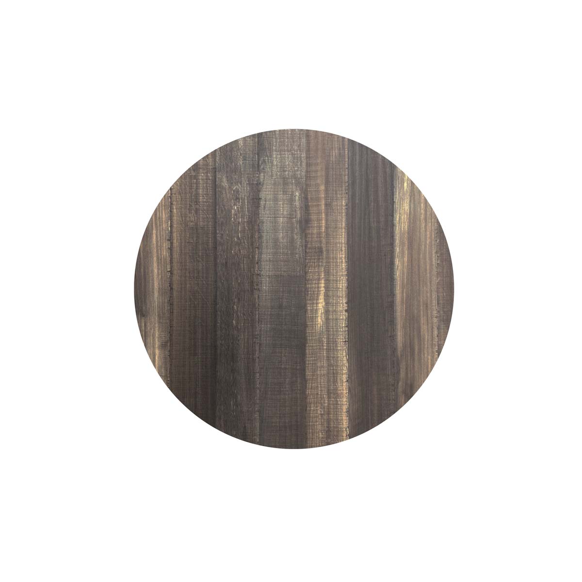 HPL Tischplatte Tropical Wood Ø70 cm