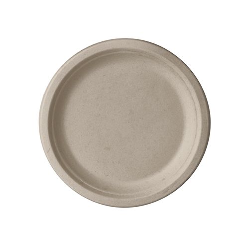 Zuckerrohr Teller "pure", Ø 15 cm natur, VPE= 500 Stück (10 x 50)