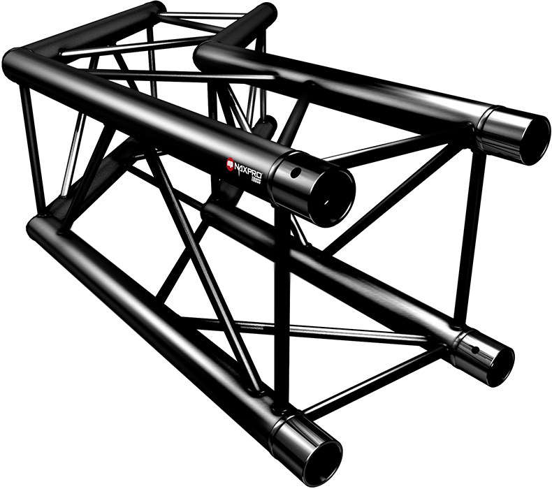 Naxpro-Truss FD 24 C23 135° 2 Weg Winkel RAL9005 - Schwarz - Seidenmatt
