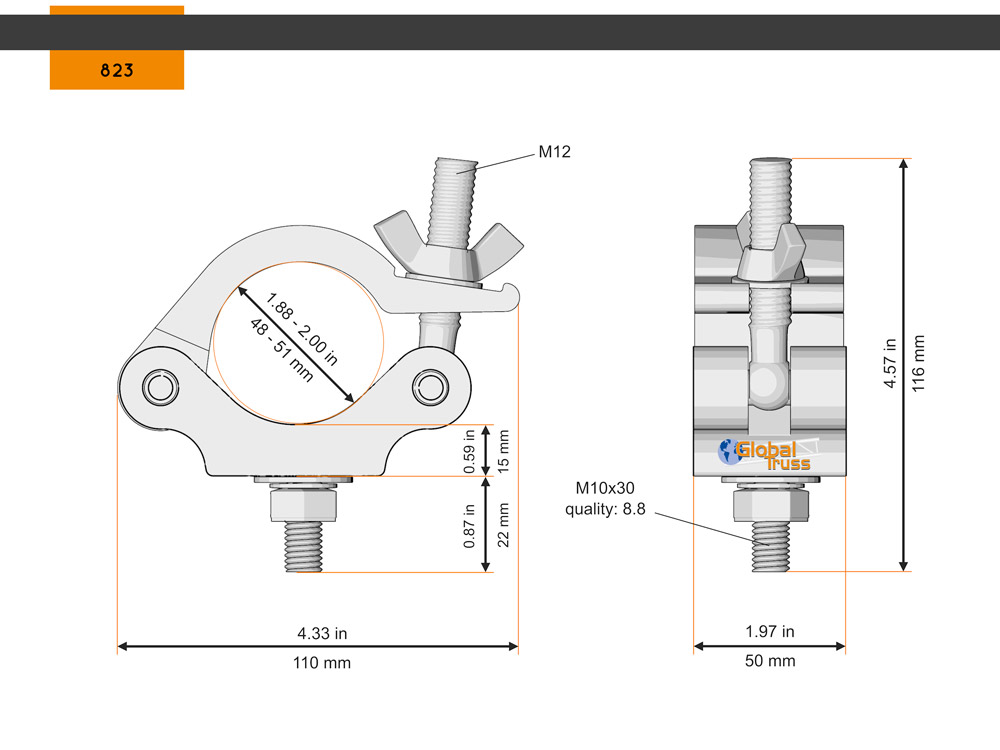 Half Coupler 48-51/50/500kg