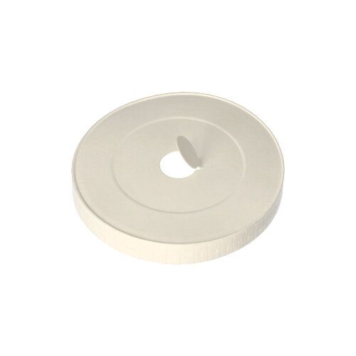 Deckel für Trinkbecher mit Loch für Trinkhalm, Pappe rund Ø 8 cm weiß, VPE= 500 Stück (10x 50)