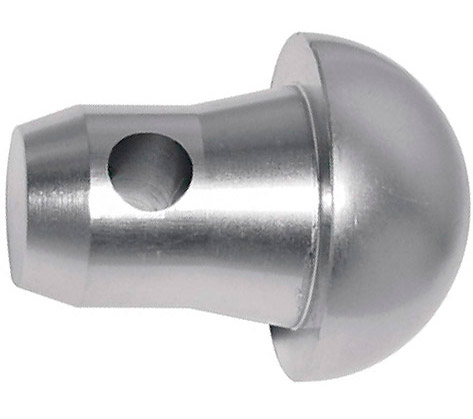 FD/HD 31 - 44 Abschluss Stück Rund Alu - ohne Bolzen und Splint -