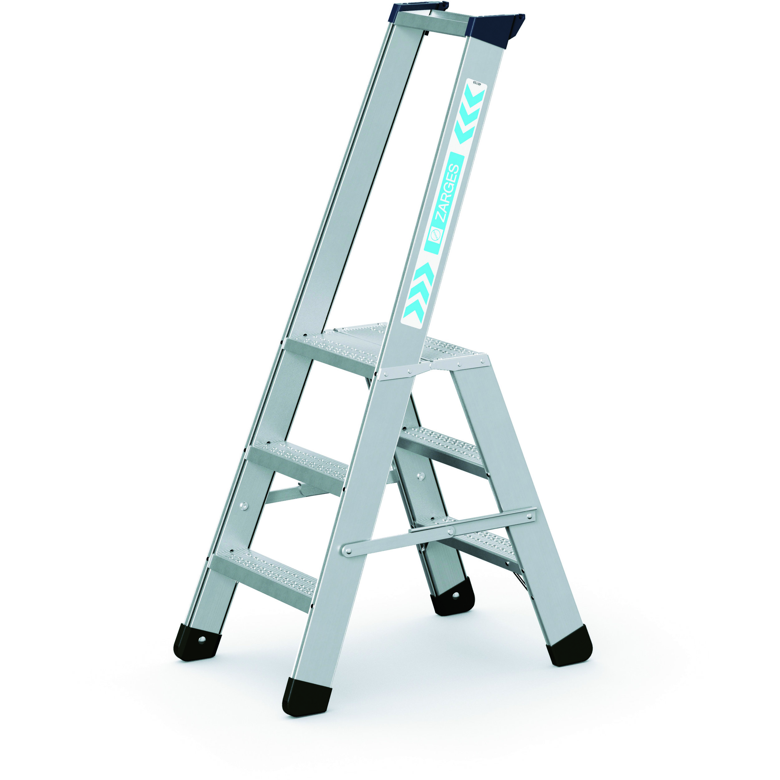 Zarges Seventec RC S - Genietete Stufen-Stehleiter