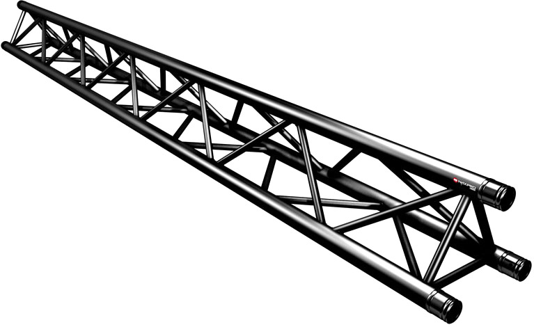 Naxpro-Truss FD 33 Strecke 300 cm RAL9005 - Schwarz - Seidenmatt
