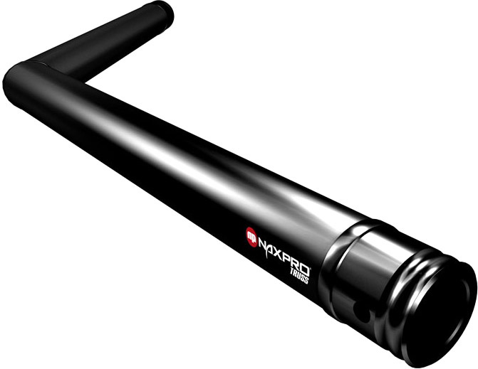 Naxpro-Truss FD 31 C23 135° 2 Weg Winkel RAL9005 - Schwarz - Seidenmatt