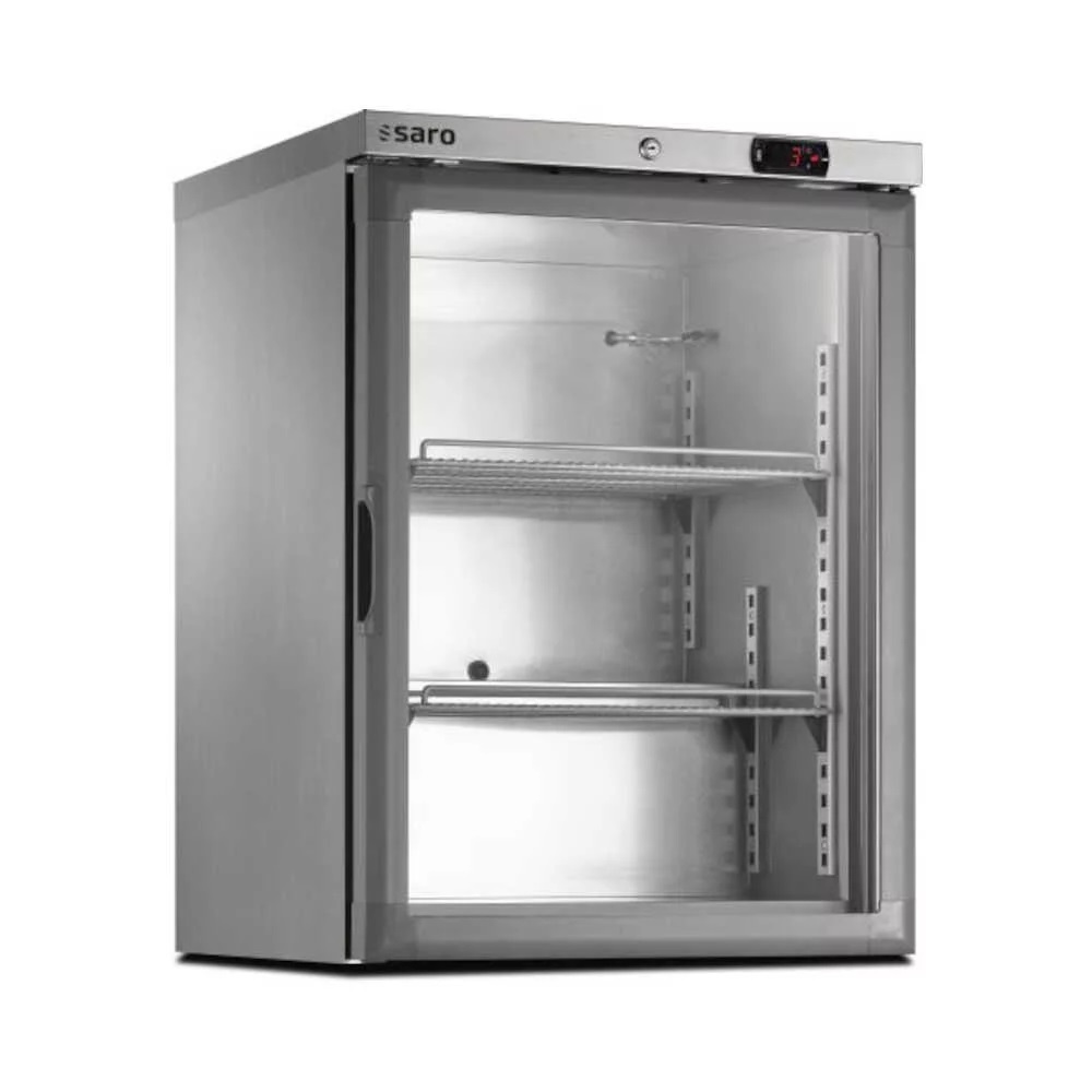 Saro TiefKühlschrank mit Glastür ACE 150CS A PV, 115 Liter, -18/-22°C, 600 x 600 x 835mm