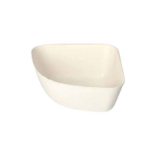 Schalen aus Zuckerrohr "pure" 12,8 x 12,8 cm weiß "Belle Vie, Ligne Carée", VPE= 40 Stück (10x 4)