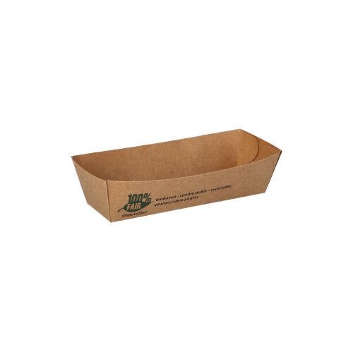 Snacktrays, Pappe "pure" 5 x 12 cm "100% Fair", VPE= 960 Stück (12x 80)